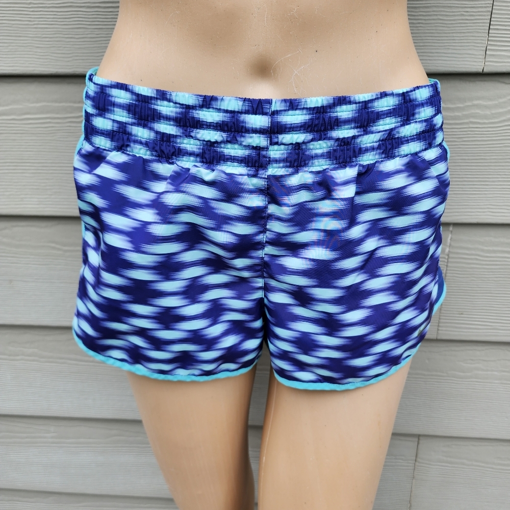 NIKE | Purple and Teal Dri-Fit Running Shorts